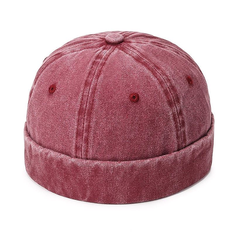Unisex Docker Cap Klobouky bez okraje Černá Fialová Bavlna Vyprané Cestování Plážový styl Venkovní Dovolená Bez vzoru Nastavitelná Módní 2025 - $9.99 –P6