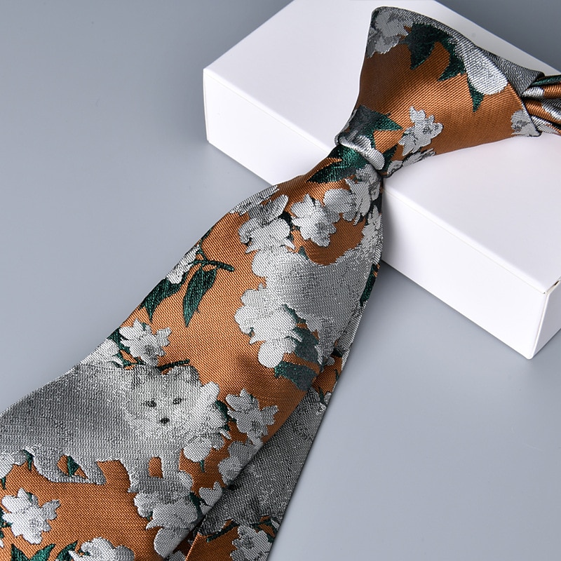 Herr Slips Slipsar Klassisk Mönster Mönster Blomtryck Bröllop Födelsedagsfest 2025 - $8.49 –P2