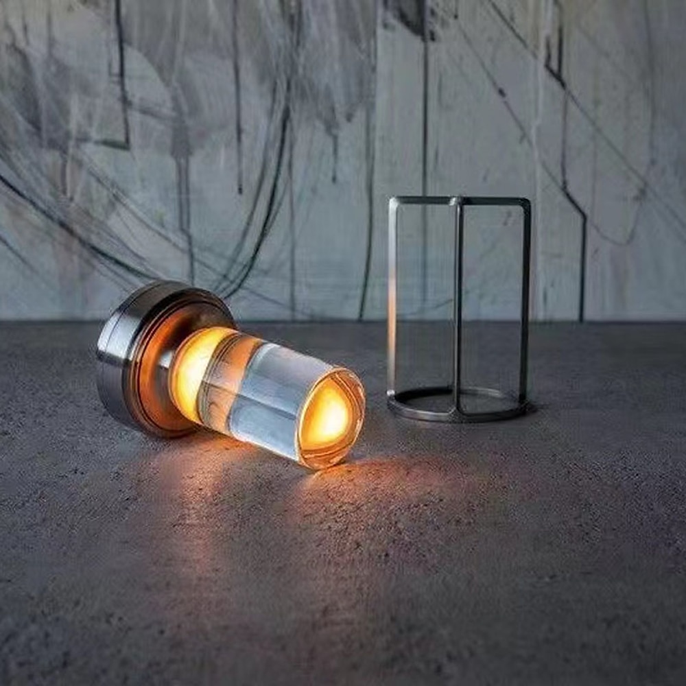 Lampada da tavolo a led senza fili Lampada da scrivania in metallo da bar retrò Ricaricabile Touch Dimmer Luce notturna Ristorante Camera da letto Arredamento per la casa all'aperto del 2025 a $44.99 –P7