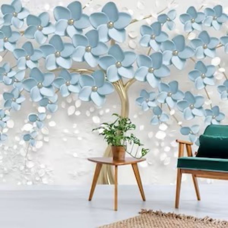 Cool Wallpapers Wall Mural Flower Wallpaper Wall Sticker Covering Print Adhesive Required Forest 3D Effect Floral Flower Canvas Home Décor 2025 - $51.99 –P9