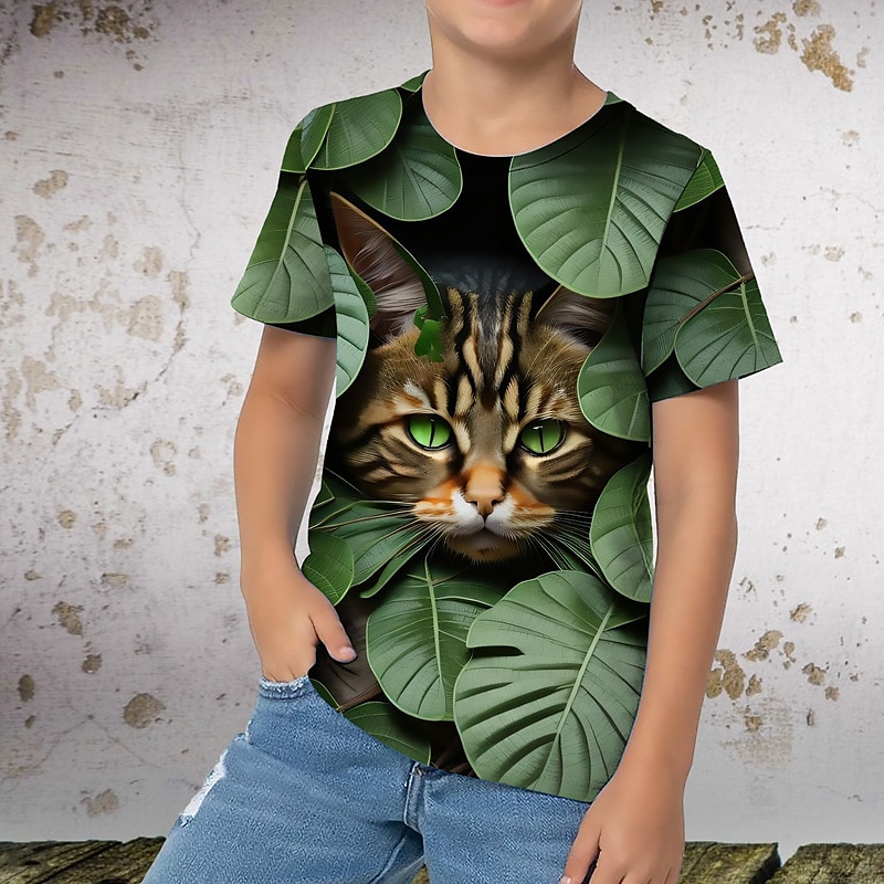 Dla chłopców 3D Graficzny Zwierzę Kreskówki Podkoszulek T-shirt Krótki rękaw Druk 3D Lato Wiosna Aktywny Sport Moda Dzieci 3-12 lat Na zewnątrz Codzienny Regularny 2025 - $11.99 –P11