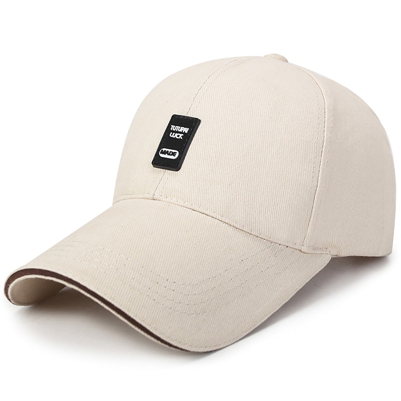 Men's Baseball Cap Black White Cotton Travel Beach Outdoor Vacation Plain Adjustable Fashion 2025 - $8.49 –P9