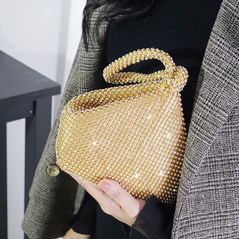 Sac de soirée à strass pour femme – pochette en cristal scintillant pour fêtes, mariages et événements formels de 2025 ? $19.99 –P10