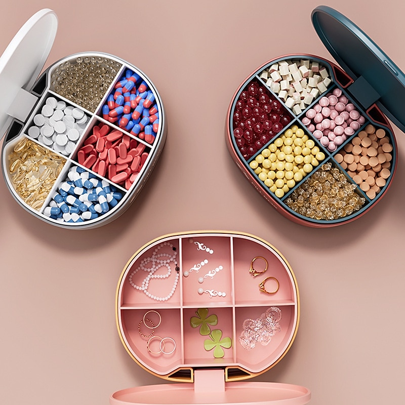 boîte à médicaments portable boîte à pilules emballée et scellée boîte à médicaments de voyage boîte à bonbons multi compartiment stockage étanche boîte à médicaments 1 pc de 2025 ? $9.49 –P10