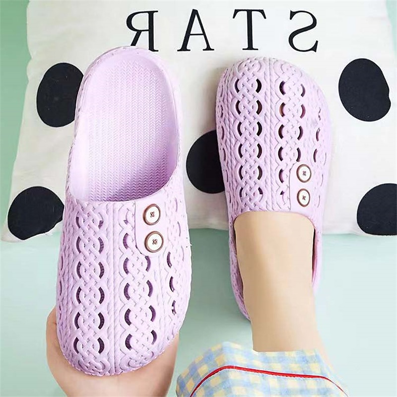 bequeme Schlupfschuhe mit verstellbarem Knopfdesign – leicht, atmungsaktiv und stylisch, ideal für zu Hause, drinnen und in der Freizeit 2025 - $14.99 –P13
