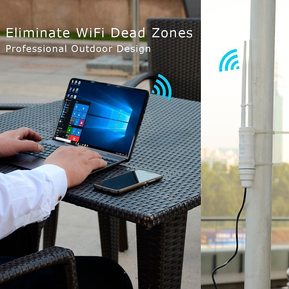 Wavlink Latest Technology 1200Mbps High Power 4x7dBi Antennas Dual Band 2.4GHz&amp;5GHz Gigabit Ethernet Outdoor Weatherproof Wireless WIFI Router/AP Repeater White 2025 - $155.99 –P15