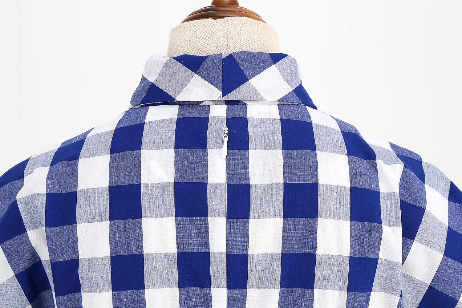 Přehoz Klasik Retro A-Line šaty Flare šaty Pléd Kostkovaný Vzor gingham Dámské Dívčí Karneval Plesová maškaráda Dovolená Na den Čajový dýchánek Dospělé Šaty Šaty pro návrat domů Jaro léto 2025 - $37.99 –P17