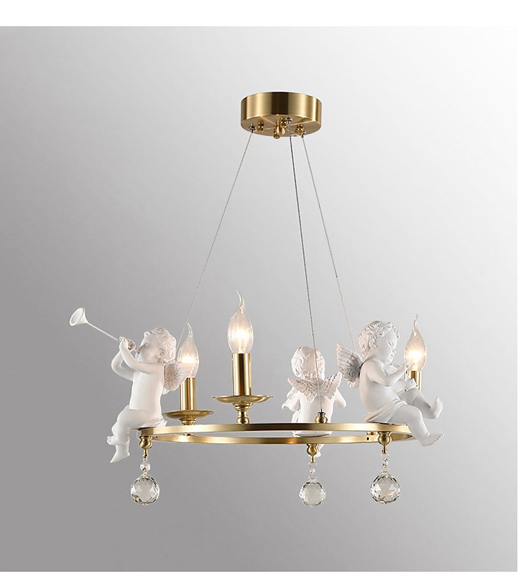 candelabro de vela de fazenda anjo 3/6-luz 55/70 cm para sala de estar, luminária de teto pingente industrial rústica, luminária de teto vintage para quarto corredor cozinha sala de jantar foyer de 2026 por $575.89 –P8