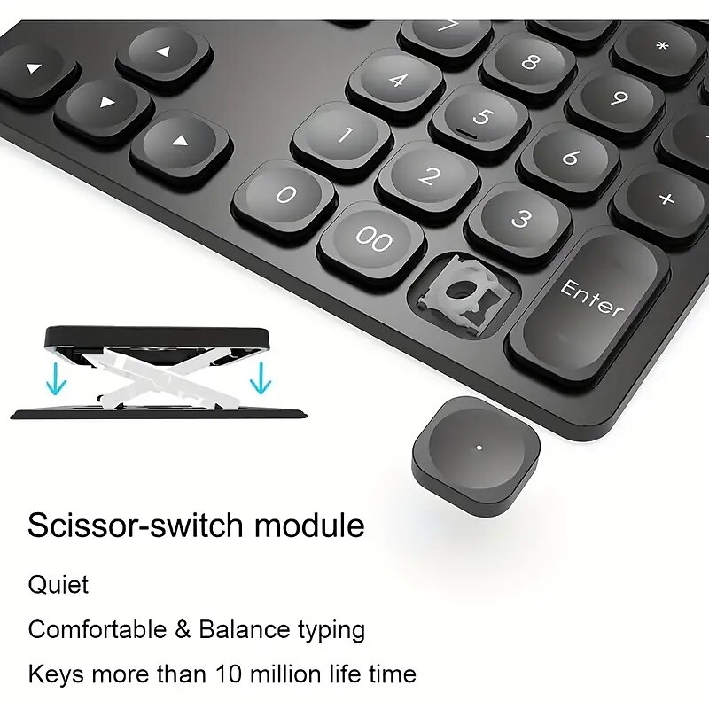 2025年 36 キー bt テンキーワイヤレス充電式テンキーキーボード超薄型数字キーボード ipad ラップトップ用  コレクション – $27.99 –P2
