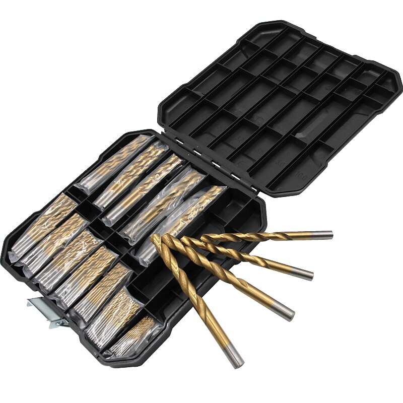 99PC Twist Drill Bit Set Saw Set HSS High Steel Titanium Coated Drill Woodworkin Tool 1.5-10mm For Cordless Screwdriver 2025 - $18.99 –P11
