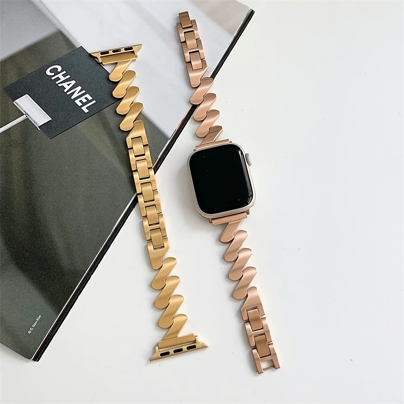 Metal Strap Bracelet for Apple Watch Band 38mm 40mm 41mm 45mm 44mm 42mm  Series 8 7 6 5 4 3 SE Ultra 49mm Korea Women Jewelry New - AliExpress