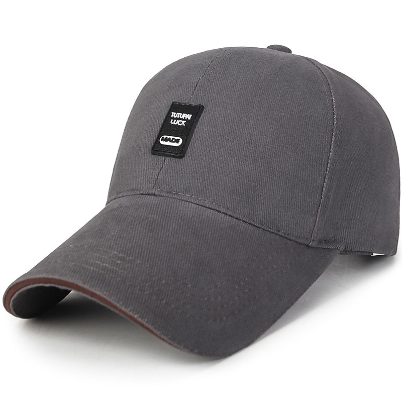 Men's Baseball Cap Black White Cotton Travel Beach Outdoor Vacation Plain Adjustable Fashion 2025 - $8.49 –P11