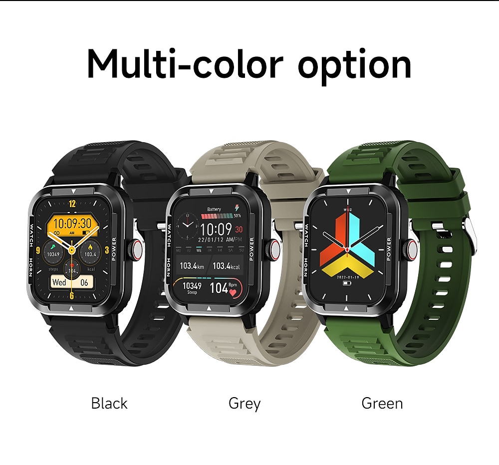 iMosi Blood Sugar Smart Watch 1.91 inch Smartwatch Fitness Running Watch Bluetooth Pedometer Call Reminder Activity Tracker Compatible with Android iOS Women Men Hands-Free Calls Waterproof 2025 - $41.99 –P15
