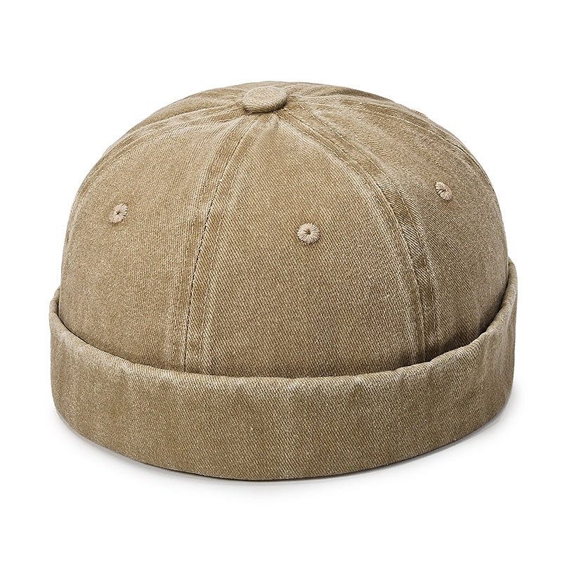 Unisex Docker Cap Klobouky bez okraje Černá Fialová Bavlna Vyprané Cestování Plážový styl Venkovní Dovolená Bez vzoru Nastavitelná Módní 2025 - $9.99 –P5