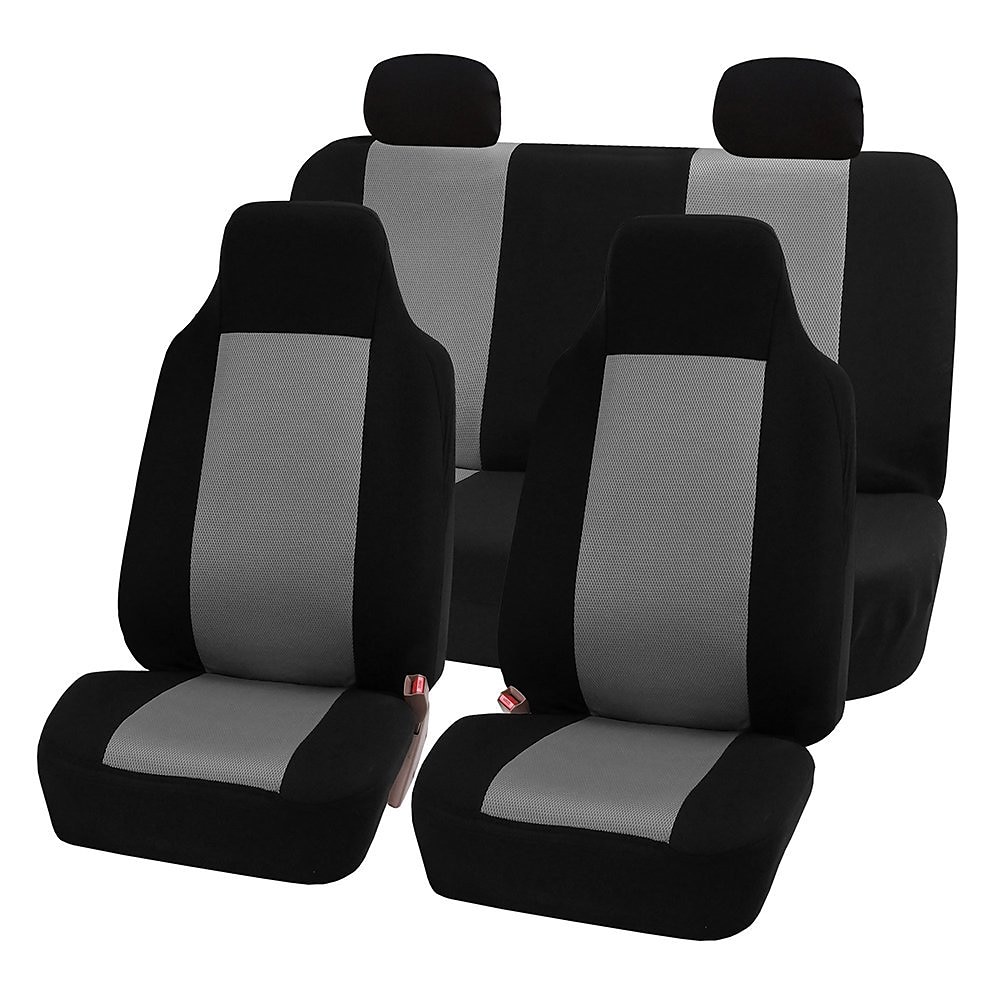 Starfire Universal-Autositzbezug-Set aus Polyester, passend für die meisten Autos, einfarbiger Stoff, zweifarbig, stilvolles Autozubehör, Sitzschutz 2025 - $26.99 –P5