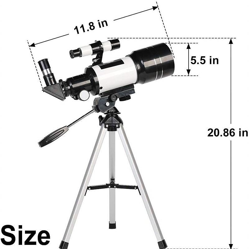F30070M 70mm Aperture 300mm Astronomical Refractor Astronomical Telescope Tripod Finder Scope- Portable Travel Telescope With Tripod 2025 - €94.19 –P6