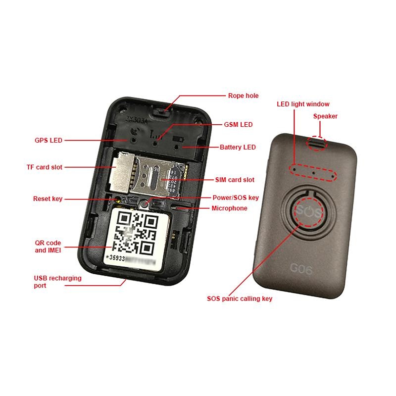 2025年 g06 ロングスタンバイマイクロ隠しパーソナル gps トラッカーリアルタイム追跡 sos パニック呼び出しアラーム子供のための子供高齢者女性 コレクション – $44.99 –P5