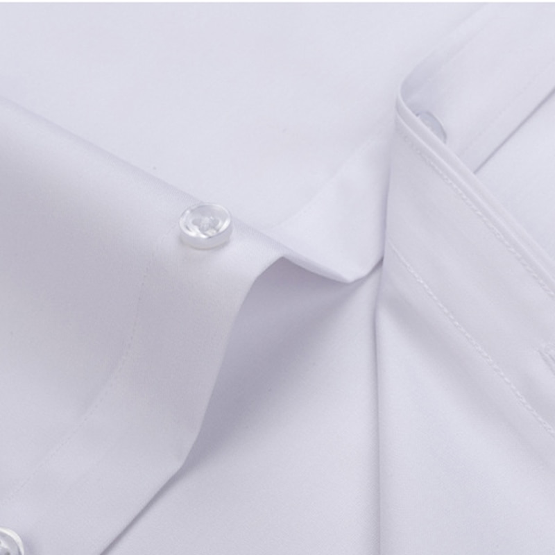 Men's Work Shirt Non Iron Shirt Solid / Plain Color Wedding Office & Career Light Blue Black White Dark Navy Long Sleeve Turndown All Seasons Clothing Apparel 2025 - AU $46.64 –P9