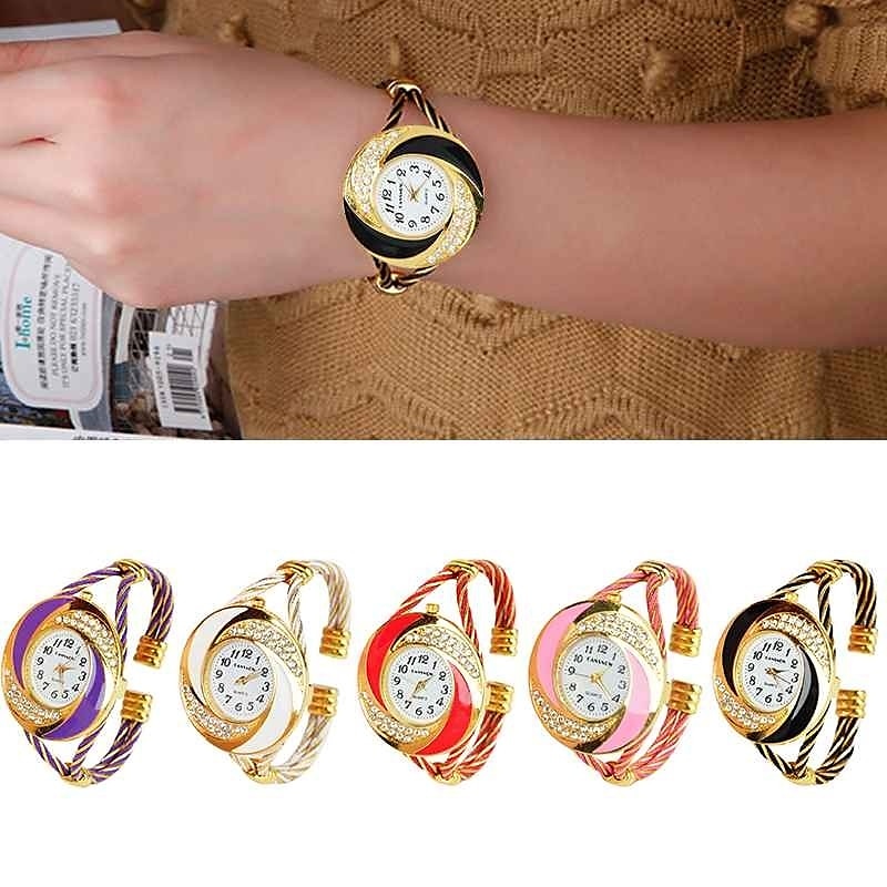 Relojes de marca de lujo para mujer, reloj de pulsera grande con diamantes de imitación, reloj vintage de moda para mujer, reloj saat, relojes femeninos 2025 - $16.99 –P2