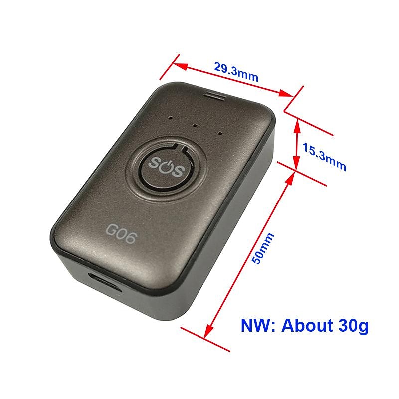 2025年 g06 ロングスタンバイマイクロ隠しパーソナル gps トラッカーリアルタイム追跡 sos パニック呼び出しアラーム子供のための子供高齢者女性 コレクション – $44.99 –P4