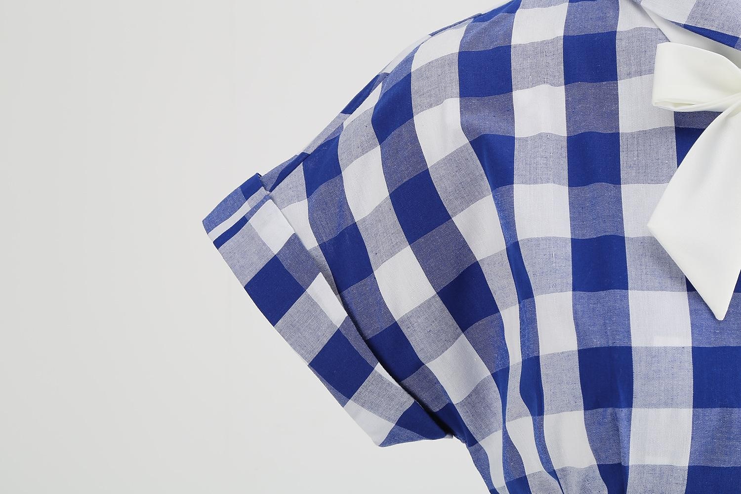 Přehoz Klasik Retro A-Line šaty Flare šaty Pléd Kostkovaný Vzor gingham Dámské Dívčí Karneval Plesová maškaráda Dovolená Na den Čajový dýchánek Dospělé Šaty Šaty pro návrat domů Jaro léto 2025 - $37.99 –P15