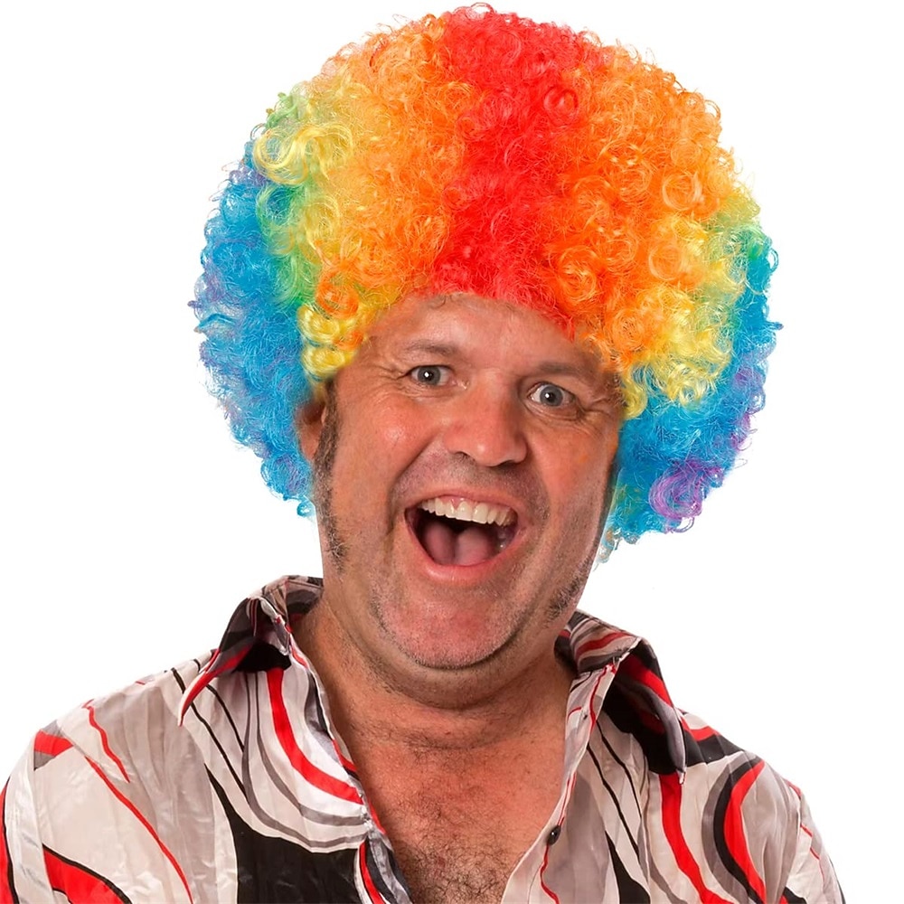 perruques afro courtes et moelleuses - femmes hommes crépus bouclés disco hippie perruque pour costume cosplay carnaval fête de Noël de 2025 ? $18.99 –P1