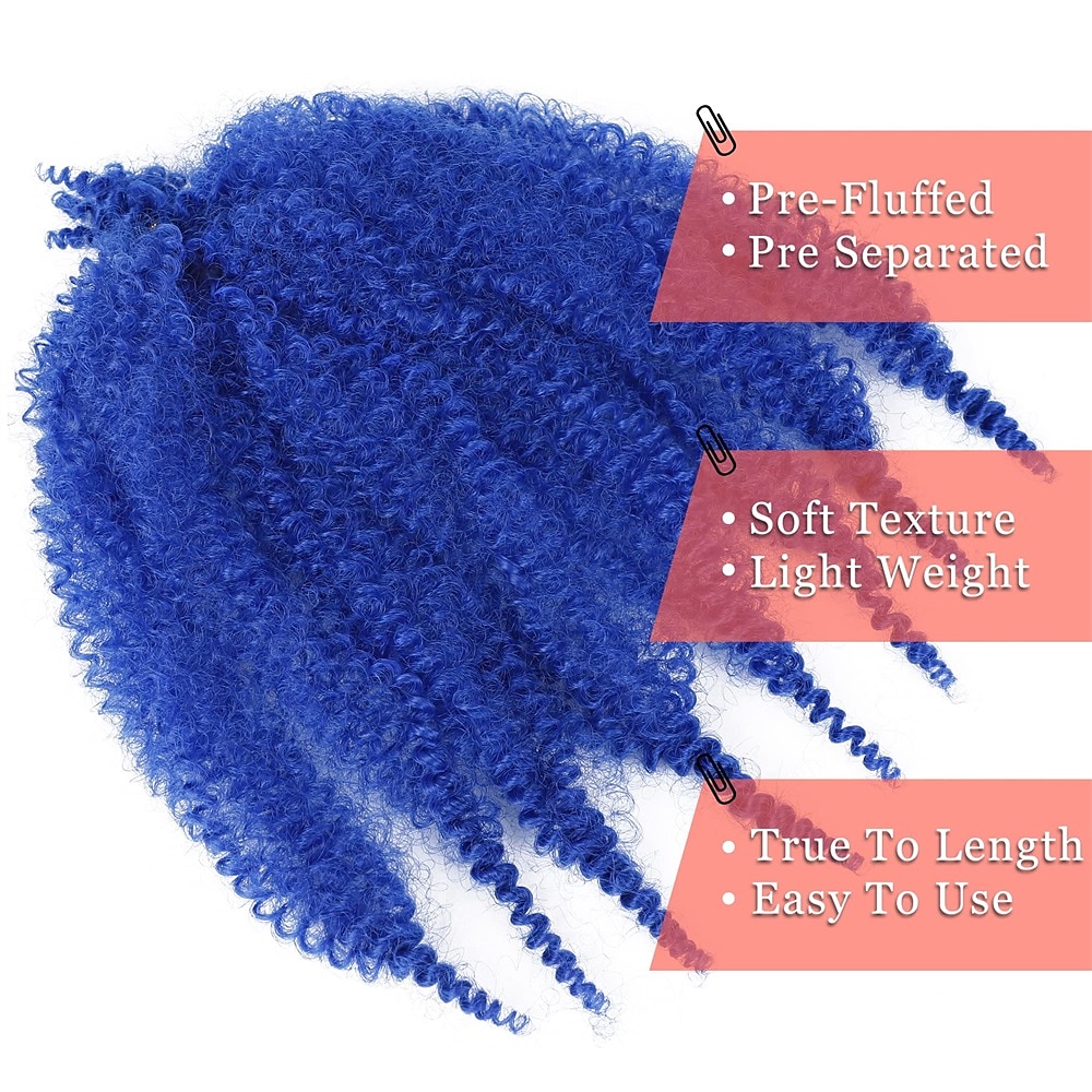Marley Hair 10 Inch 7 Packs Pre Separated Springy Afro Twist Hair Marley Twist Braiding Hair for Faux Locs Crochet Hair Pre Fluffed Spring Twist Hair Synthetic Hair Extensions 2025 - $34.99 –P11
