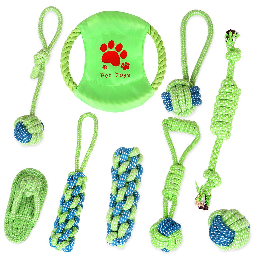 Puppy Teething Chew Toys - Durable Small Dog Toys for Puppies Dog Rope Chew Toys Bundle for Boredom Interactive Squeaky Treat Dispensing Ball Funny Flyer Non-Toxic & Safe 2025 - $25.99 –P6