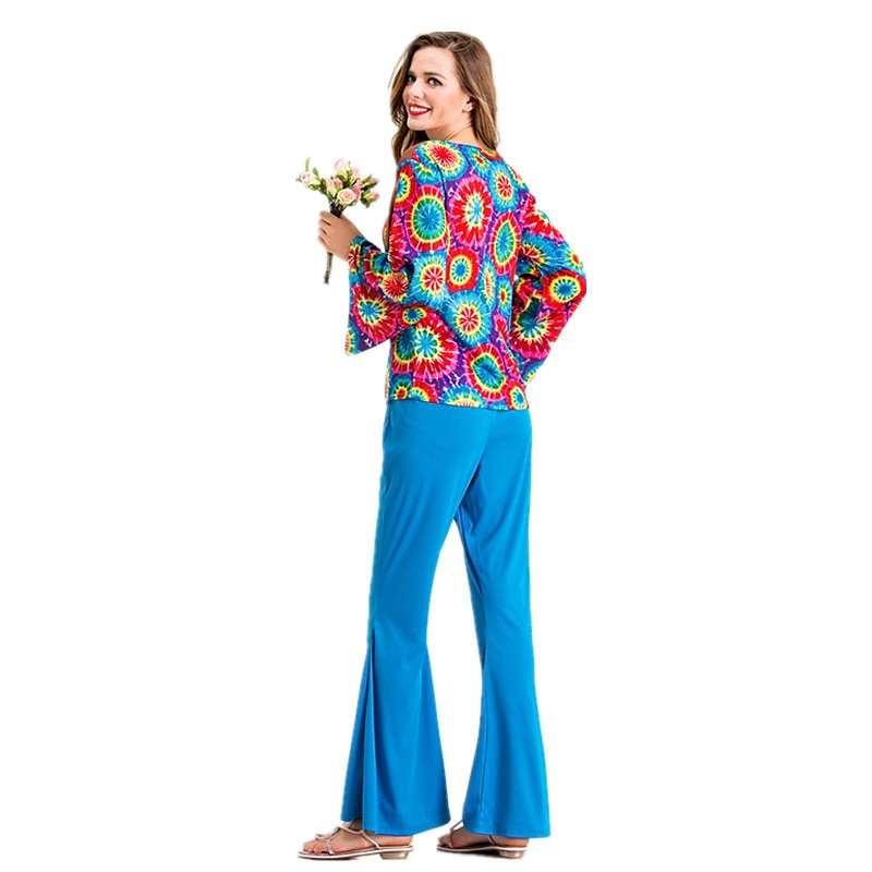 1960s Hippie 1970s Pants Cosplay Costume Outfits Disco Women's Carnival Masquerade Party / Evening Pride Parade Pride Month Adults' Vest Top Pants All Seasons 2025 - GBP £22 –P5