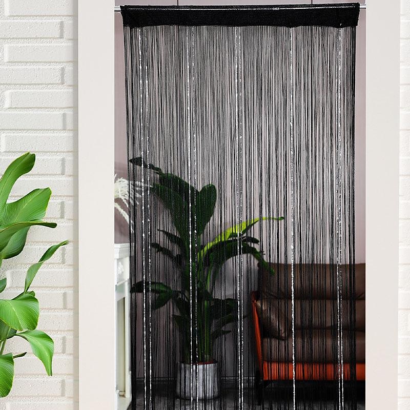 string gordijn deuropening gordijn kwasten kralen curatin, boho macramé schuifdeur gordijn bruiloft wandtapijt decoratie, scheidingswand voor pergola buitenterras 2025 - $16.99 –P4