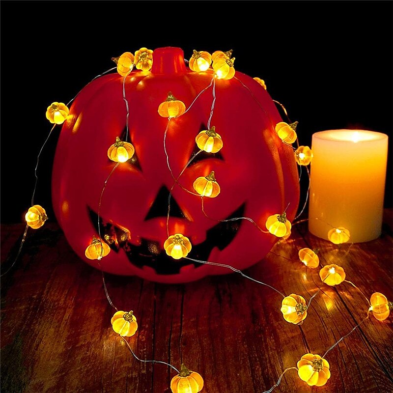 decorazioni di halloween luci 3d jack-o-lantern 2m 20led luci di zucca a batteria aa luci arancioni per festa di halloween al chiuso autunno all'aperto raccolto decorazioni del ringraziamento del 2025 a $7.99 –P5