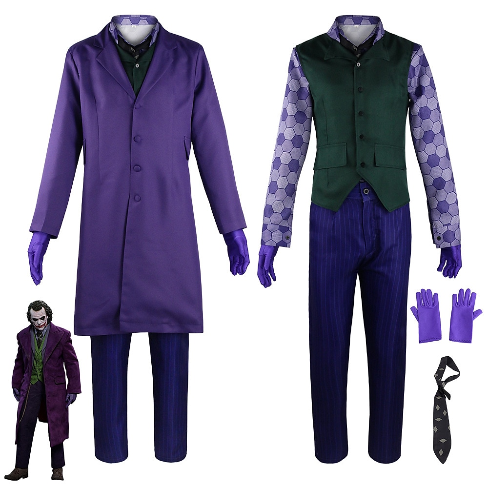The Dark Knight Clown Cosplay Costume Outfits Cosplay Movie Cosplay for Men's Adults' Carnival Masquerade 2025 - GBP £62 –P1