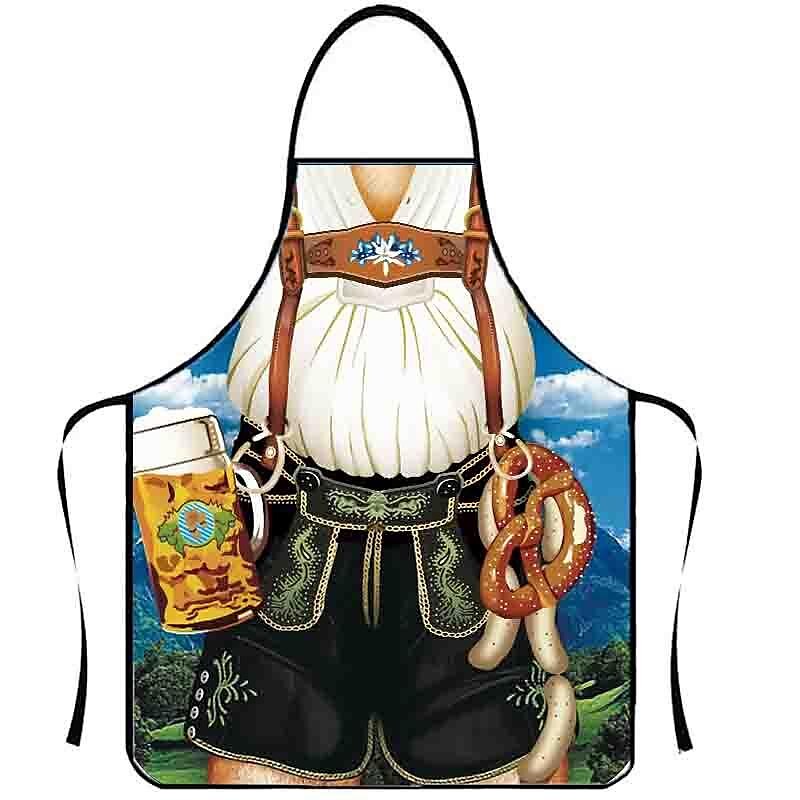 Pivo Oktoberfest Kostým Zástěra Dámské šaty Lederhosen Oktoberfest / pivo Bavorský Bavorský pár Bavorský Mnichov Wiesn Louky Pánské Dámské Tradiční Styl Tkanina Zástěra 2025 - $13.99 –P3
