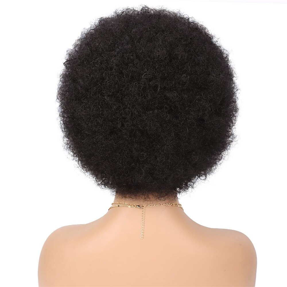 parrucca anni '70 parrucche afro per donne nere parrucche afro soffici rimbalzanti e morbide parrucche piene dall'aspetto naturale per feste quotidiane costume cosplay parrucche di carnevale del 2025 a $19.99 –P7