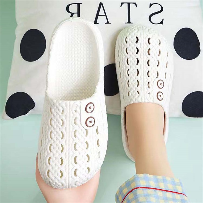 bequeme Schlupfschuhe mit verstellbarem Knopfdesign – leicht, atmungsaktiv und stylisch, ideal für zu Hause, drinnen und in der Freizeit 2025 - $14.99 –P10