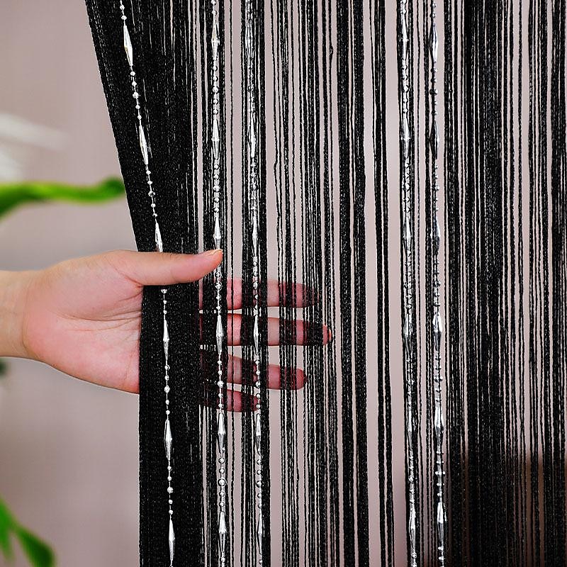 string gordijn deuropening gordijn kwasten kralen curatin, boho macramé schuifdeur gordijn bruiloft wandtapijt decoratie, scheidingswand voor pergola buitenterras 2025 - $16.99 –P3