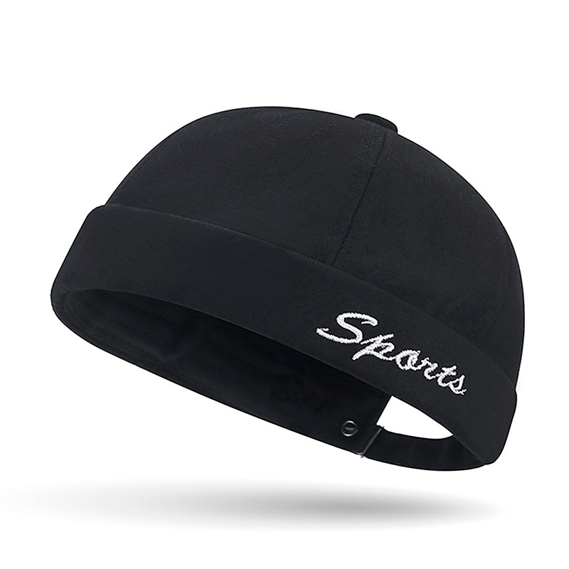 Unisex Mössa Docker Cap Brättelösa hattar Svart Rubinrött Polyester Mode Ledigt Minimalism Utomhus Semester Slät Justerbara Mode 2025 - $11.49 –P5