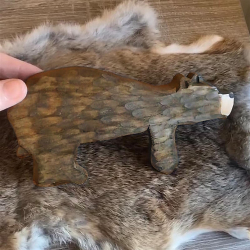 1db fa fali dekoráció medve ajtó felső fali hangsúlyos ajtókeret modern lakberendezés otthoni fa dekorációhoz beltéri kültéri dekoráció 9x16cm/3.54''x6.3'' 2025 - $10.99 –P8