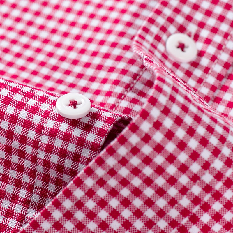 Herr Skjorta Button Down skjorta Icke-järnskjorta Oxford skjorta Pläd / Randig / Chevron Bröllop Kontor & Karriär Svart Rubinrött Blå Långärmad Tröjkrage Alla årstider Kläder Mönster 2025 - $31.99 –P10