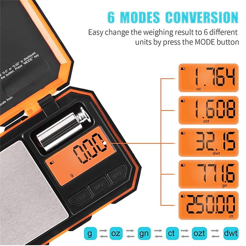 Digital Mini Scale 200g /0.01g Pocket Scale 50g Calibration Weight LCD Backlit Display Electronic Smart Scale 2025 - $28.99 –P3