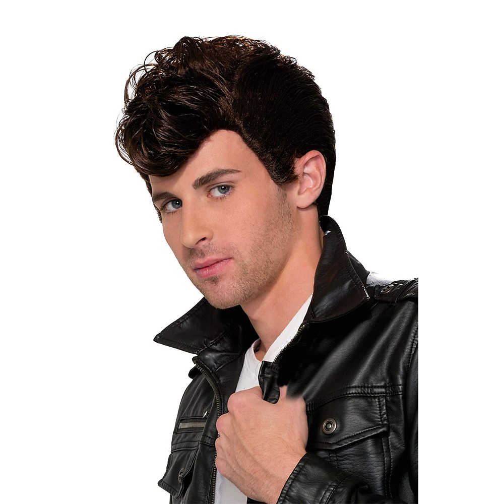 Novinky paruka greaser 50. let kostýmový doplněk Halloween cosplay párty paruky 2026 - $18.99 –P1