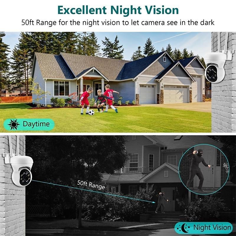 HD 1080p/720p 5g wifi ip-камера беспроводная скоростная купольная камера ptz cctv ir наружная сетевая камера мониторинг автоматическое отслеживание полноцветная камера безопасности ночного видения 2025 - $33.99 –P15