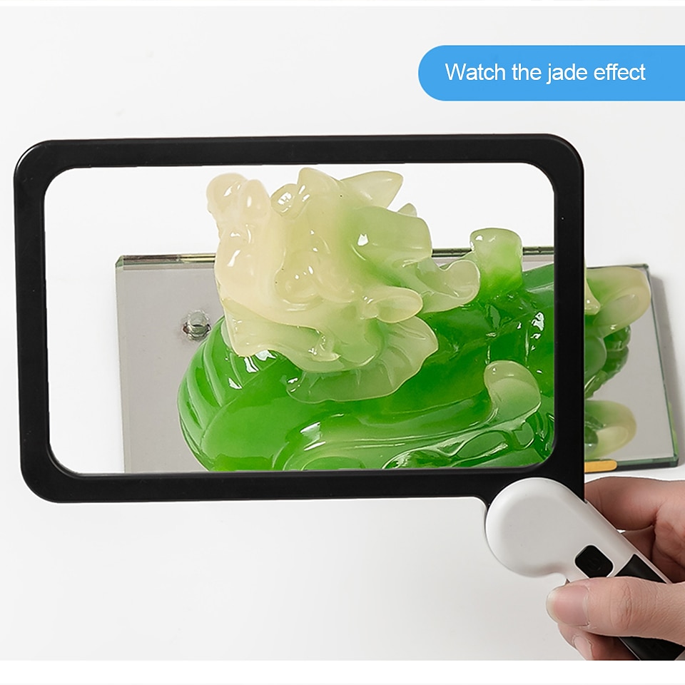 Full-Page 5X Magnifying Glass for Reading, Folding Lighted Magnifier with 48 LED Lights, Handheld Rectangular Lens for Seniors 2025 - $23.99 –P11