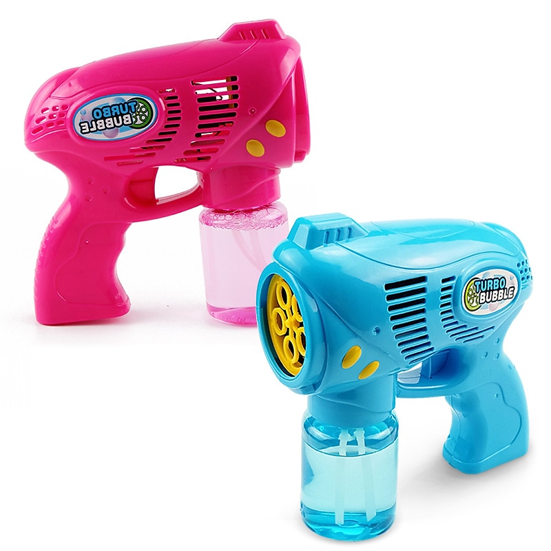 1pc pistola a bolle macchina a bolle automatica modelli rossi e blu vano batteria che soffia bolle elettriche giocattoli creativo piccolo regalo accessori per feste forniture per feste di compleanno del 2025 a $29.99 –P8