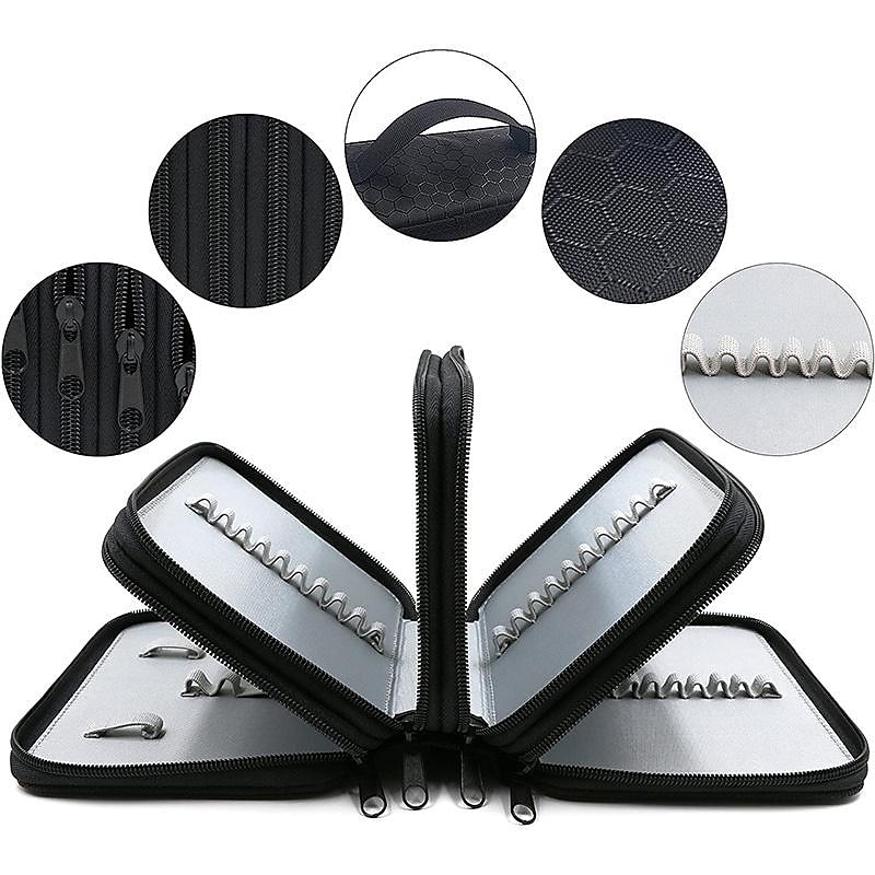 Astuccio per matite con 72 scomparti pratico astuccio per matite con cerniera multistrato oxford di grande capacità per penne colorate, matite colorate, penne per acquerelli, pennelli per trucco, del 2025 a $14.99 –P2
