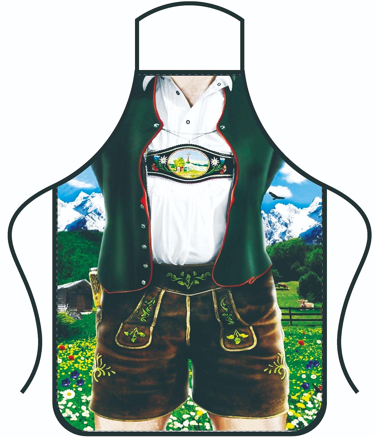 Pivo Oktoberfest Kostým Zástěra Dámské šaty Lederhosen Oktoberfest / pivo Bavorský Bavorský pár Bavorský Mnichov Wiesn Louky Pánské Dámské Tradiční Styl Tkanina Zástěra 2025 - $13.99 –P9
