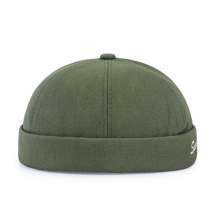 Unisex Mössa Docker Cap Brättelösa hattar Svart Rubinrött Polyester Mode Ledigt Minimalism Utomhus Semester Slät Justerbara Mode 2025 - $11.49 –P11