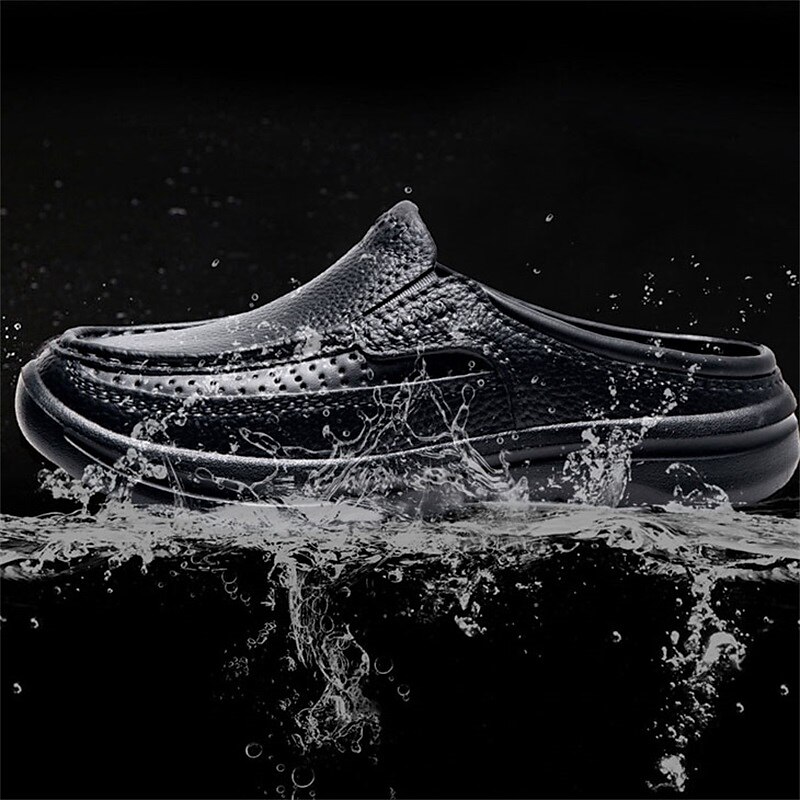 Per uomo Pantofole e infradito Pantofole Taglie forti Pantofole da esterno Informale Stile da spiaggia Esterno Interni Giornaliero PU Traspirante Comodo Antiscivolo Mocassino Nero Marrone Estate del 2025 a $29.99 –P15