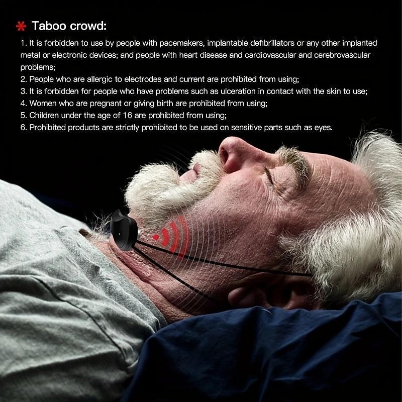 slim anti-snurkapparaat draagbaar usb oplaadbaar slaapinstrument draadloze hoofdmassager om slaapfysiotherapie te verbeteren 2025 - $19.99 –P6