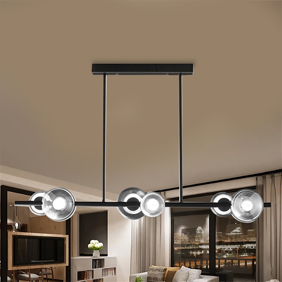 6-Light 100 cm Design a isola Plafoniere Rame Bicchiere Ottone Moderno 110-120V 220-240V del 2025 a $653.49 –P8